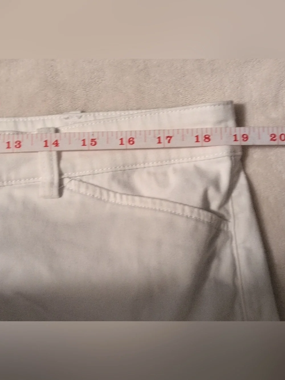 ❤️ Lauren Ralph Lauren 14 Womens White Cargo Shorts Casual (B5)